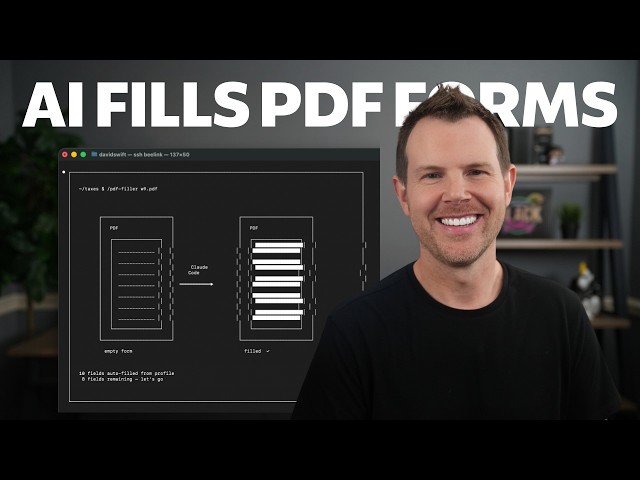 Automate PDF Form Filling - Claude Code Skills Tutorial