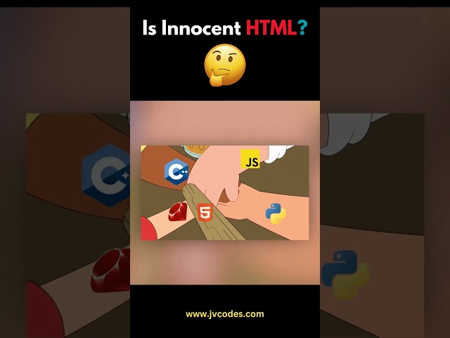 Is Innocent HTML #shorts #programmer #programming #language