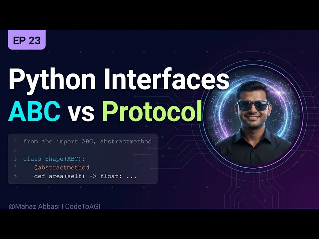 Python Abstract Classes & Protocol Explained | ABC, abstractmethod, Structural Subtyping | Ep 23