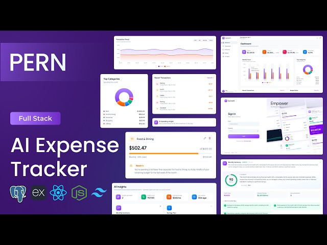 Build a Full-Stack AI Expense Tracker App | PERN, React, Node.js, Postgres, Express