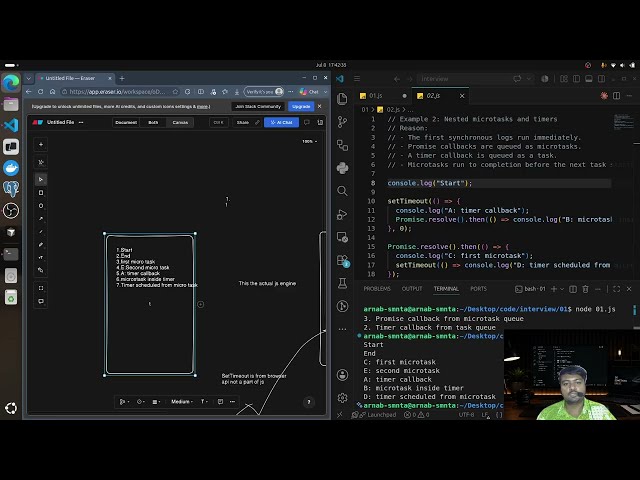 JavaScript Event Loop Explained | Call Stack, Web APIs, Callback Queue & Microtasks EP1 -Inteview Pl