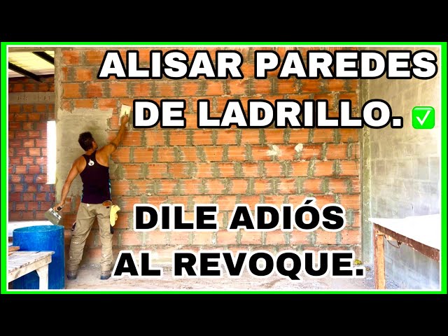 HOW TO SMOOTH BRICK WALLS WITHOUT PLASTERING OR PLASTERING - HOW TO PLASTER OVER BRICK