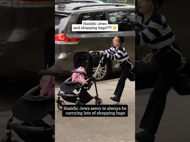 Why Hasidic Jews carry shopping bags!