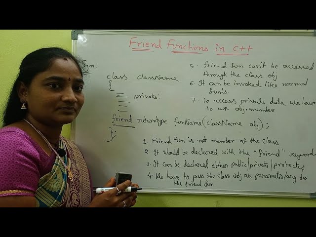 CPP || Part-1: Friend Functions in CPP || C++ Both in Telugu and English || Telugu Scit Tutorials