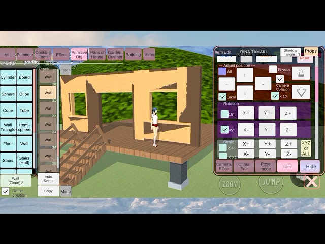 Cara buat rumah desa SAKURA SCHOOL SIMULATOR TUTORIAL PART 1 