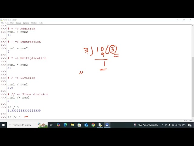 8. Arthimatic & Assignment Operators in Python