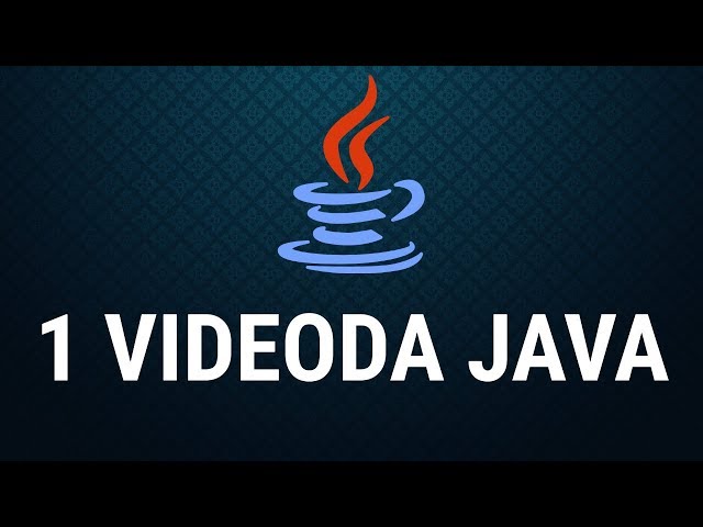 YALNIZCA JAVA - 1 VIDEODA