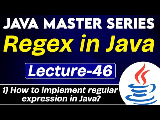 #46 Ragex in Java | How to Implement regular Expression in Java? | Tpoint Tech