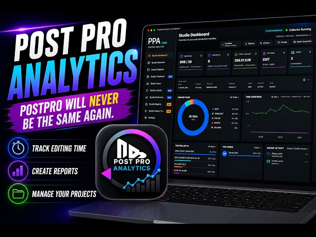 PPA – See Where Your Post-Production Time Goes (DaVinci Resolve, Premiere Pro, After Effects)