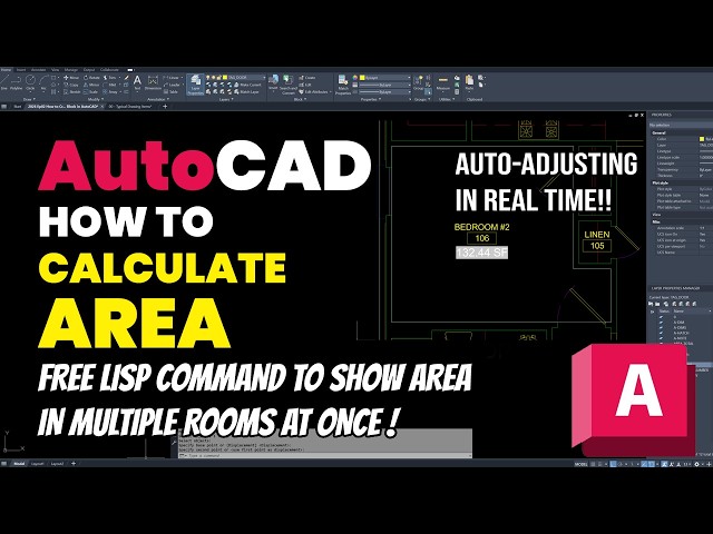 AutoCAD How to Calculate Area - A New Faster Way to Show Multiple Areas at Once Using FIELDS