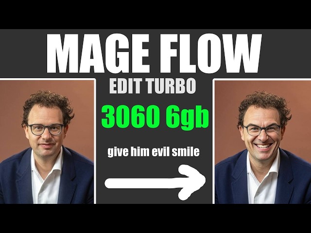 Microsoft Mage-Flow Edit Turbo is amazing | 3060 6GB VRAM | SD.cpp