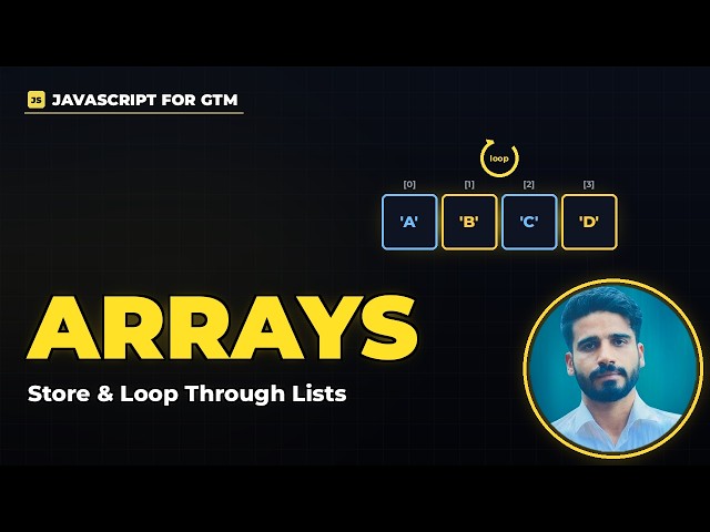 Arrays in JavaScript | Storing & Looping Through Lists – JS for GTM