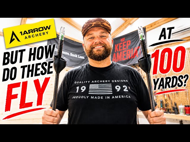 How Do These 1Arrow Archery Vanes Fly At 100 Yards?! #outdoors #deer #hunting #viral #outdoor
