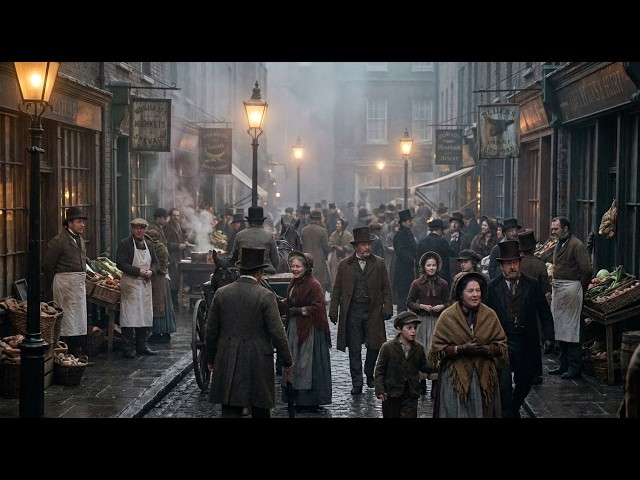 A Walk Through Victorian London Shopping  (1880) | Immersive POV