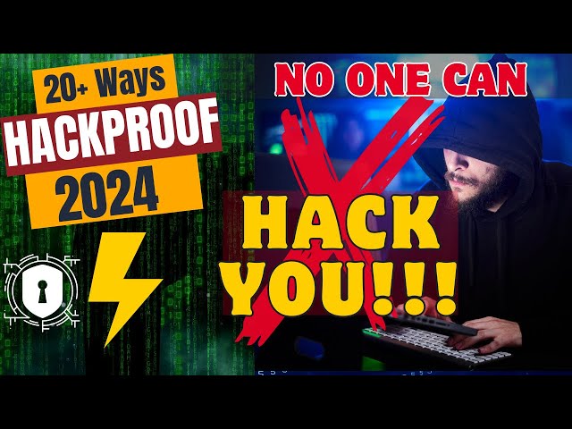 How to Stay Safe from Hackers 2024 | 20+ Simple Steps to Protect Your Data | HackTech Subu