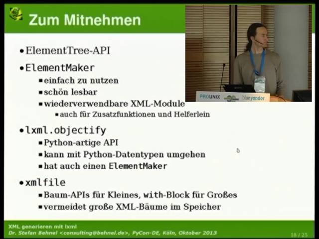 XML generieren mit lxml