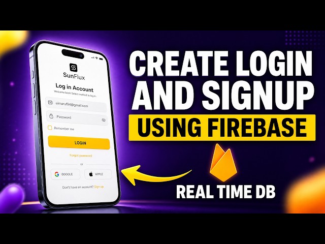 Firebase Email Login Setup in 2026 — Complete Tutorial (Step-by-Step for Beginners)