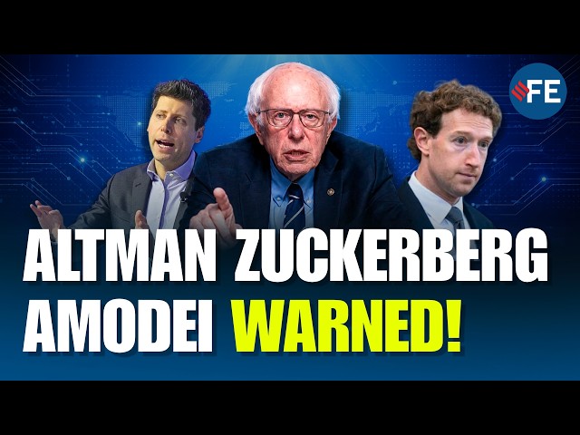 Sanders Targets Altman, Amodei, Zuckerberg | AI Risks Trigger Urgent Warning