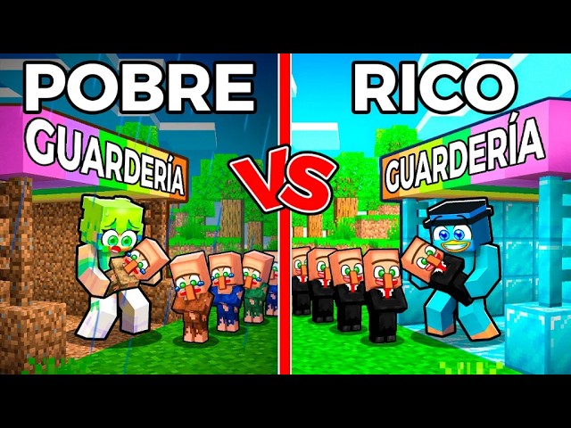 GUARDERÍA de POBRE vs RICO en Minecraft!