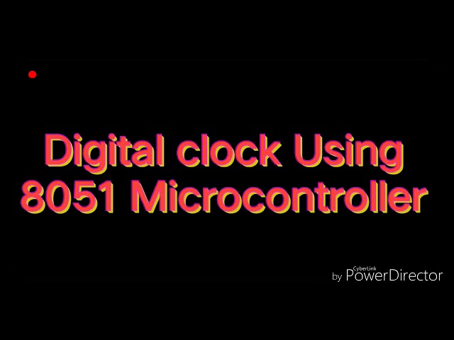 Digital Clock using 8051 MC