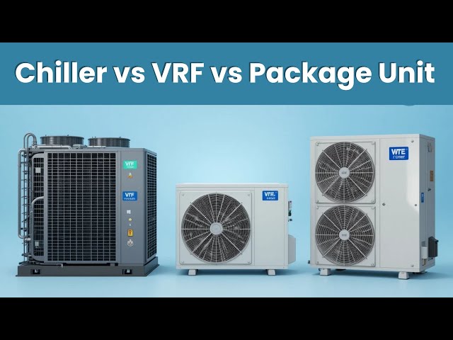 Chiller vs VRF vs Package Unit | What’s Best for Large Buildings? | HVAC Comparison
