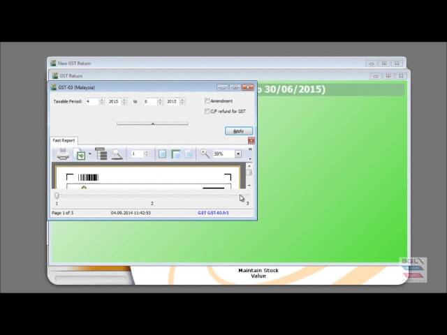 SQL Account GST Basic