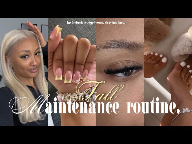 At Home Self Maintenance Day ꨄ︎ How I Save $600 Doing My Own Wig Install, Lashes, Nails & Brows!