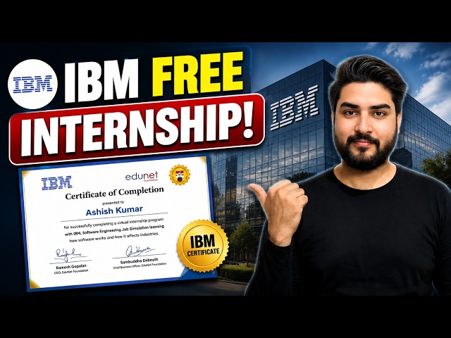 IBM Remote Internship🔥No Exam/No Fees | Open to ALL