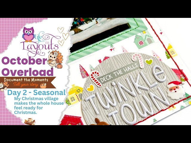 Twinkle Town - Doodlebug - Tinsel Time - Single Page Scrapbook Process - Life in Layouts