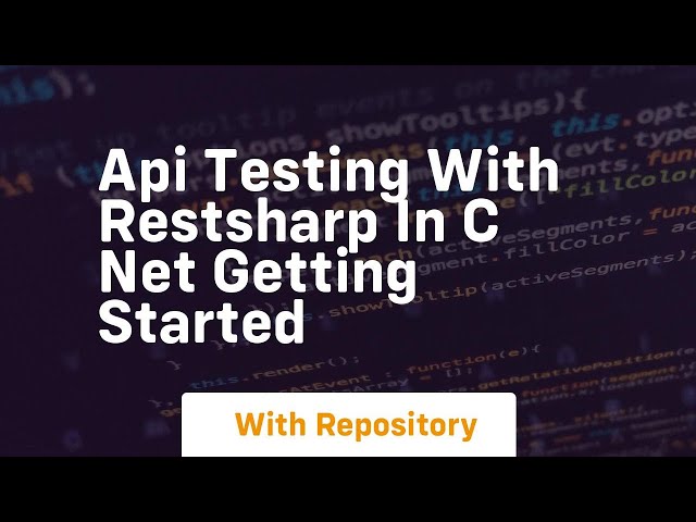 api testing with restsharp in c net getting started