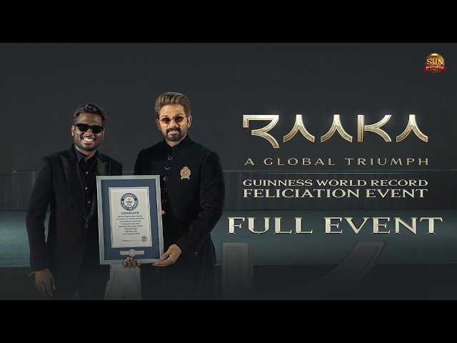 #RAAKA - Global Triumph | Full Event  | Allu Arjun | Sun Pictures | Atlee