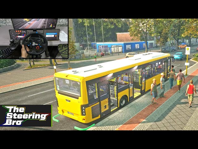 The Bus - Driving a Bus on a Sunny Day Realistic Gameplay | G29 Steering Wheel Gear Shifter Gameplay