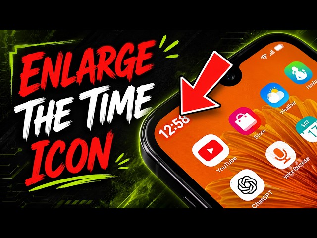 Android Clock TOO SMALL? ENLARGE Status Bar Icons NOW!
