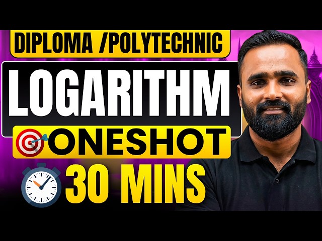 Logarithm|Oneshot|Mathematics|Diploma|Polytechnic|Pradeep Giri Sir