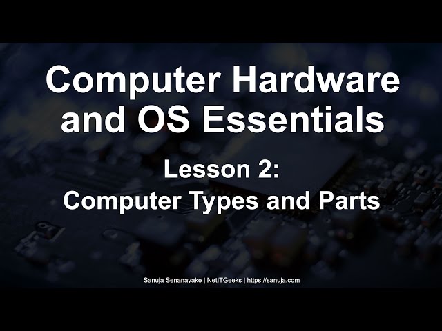 CompTIA A+ Lesson 2: Computer Types and Parts - Computer Hardware and OS Essentials