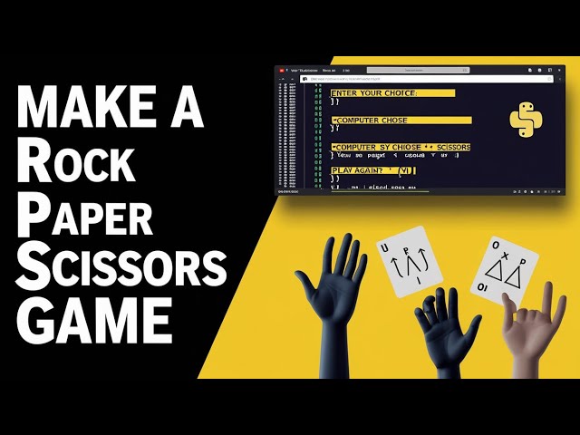 Python Project 4: Rock Paper Scissors Game 🎮 | Beginner Friendly
