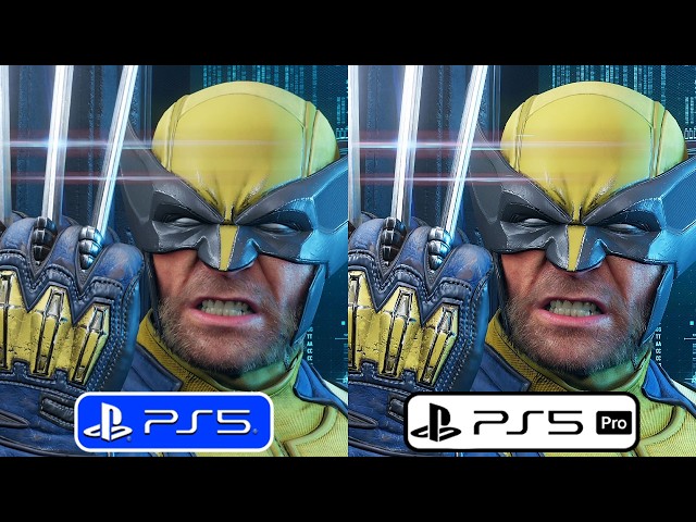 Marvel's WOLVERINE - PS5 vs PS5 PRO Graphics & Frame Rate Comparison