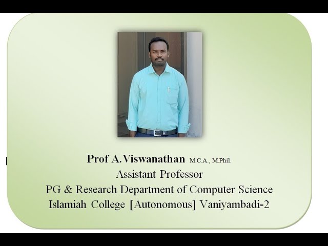 QUICK SORT (Prof A.Viswanathan )