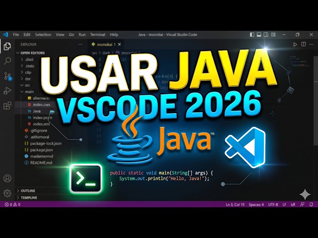 Cómo USAR JAVA en Visual Studio Code PASO A PASO (2026)