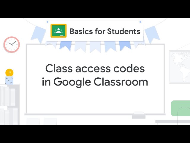 Class access codes in Google Classroom