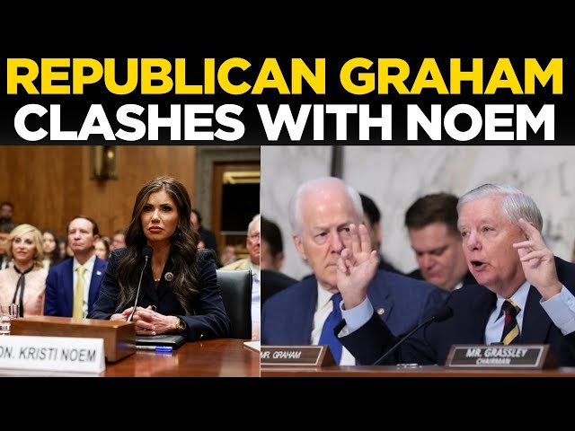 Kristi Noem LIVE: Republican Sen. Graham Clashes With kristi noem in Heated Exchange | US News LIVE