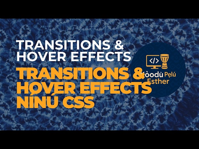 👉 CSS Transitions & Hover Effects | Create Smooth Button Animations (CSS for Beginners)