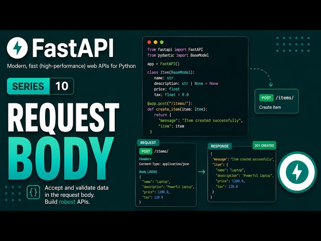 FastAPI Tutorial for Beginners #10 | Request Body Explained with Pydantic Models
