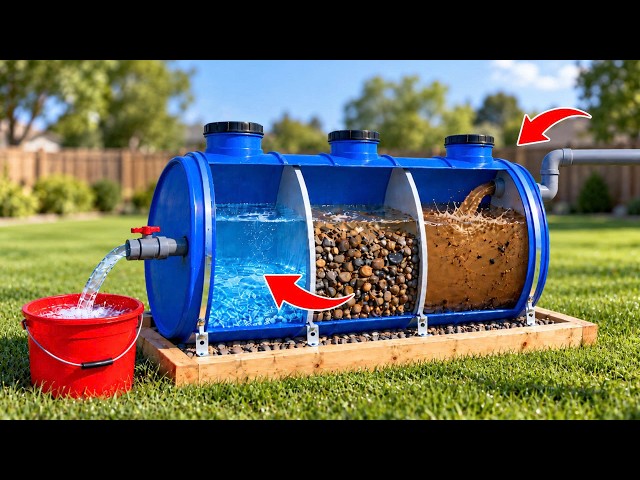 A 65-Year-Old Plumber Built This Wastewater Filtration System from PVC Pipes - Simple and Effective