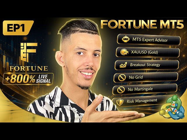 FORTUNE MT5 | Best XAUUSD EA on MQL5 Market? | No Grid / No Martingale | EP1