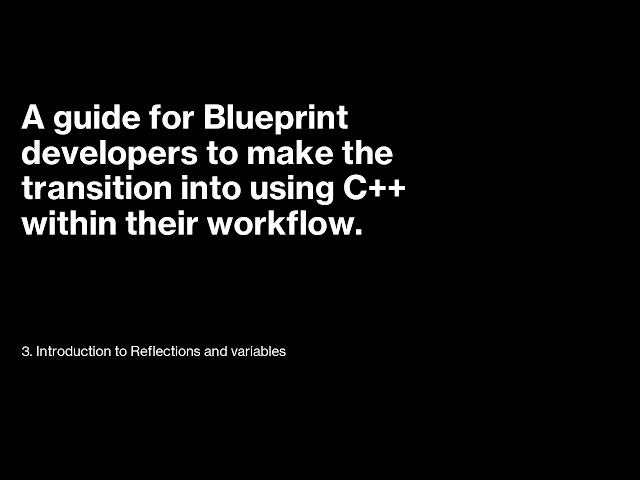 3  Introduction To Reflections and Variables