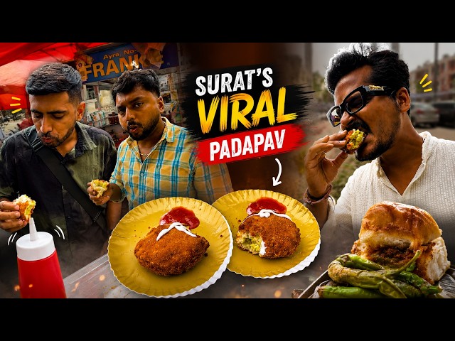 Hamne Try Kiye Surat ke Viral Vadapav 😱 - Sunny Bhavsar Vlogs