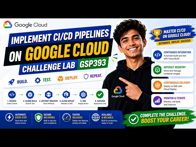 Implement CI CD Pipelines on Google Cloud  Challenge Lab #GSP393