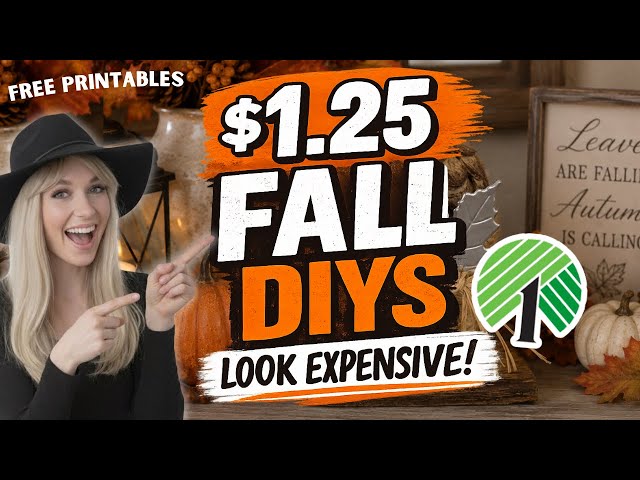 These Dollar Tree Fall DIYs Look Expensive! 🍂
