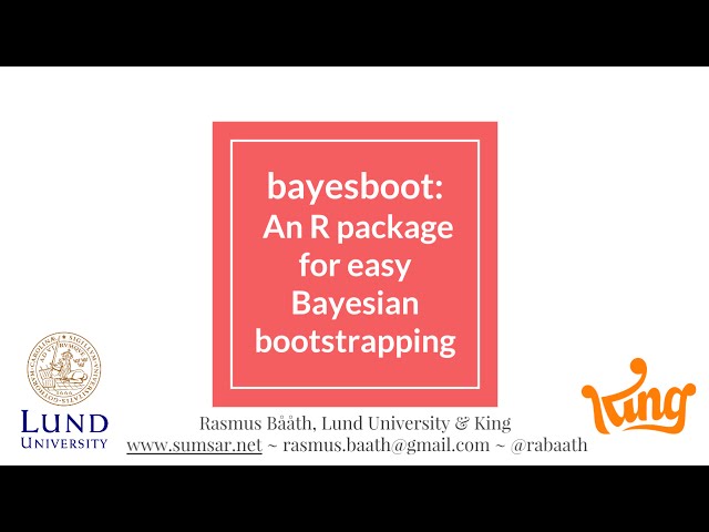 bayesboot: An R package for easy Bayesian bootstrapping